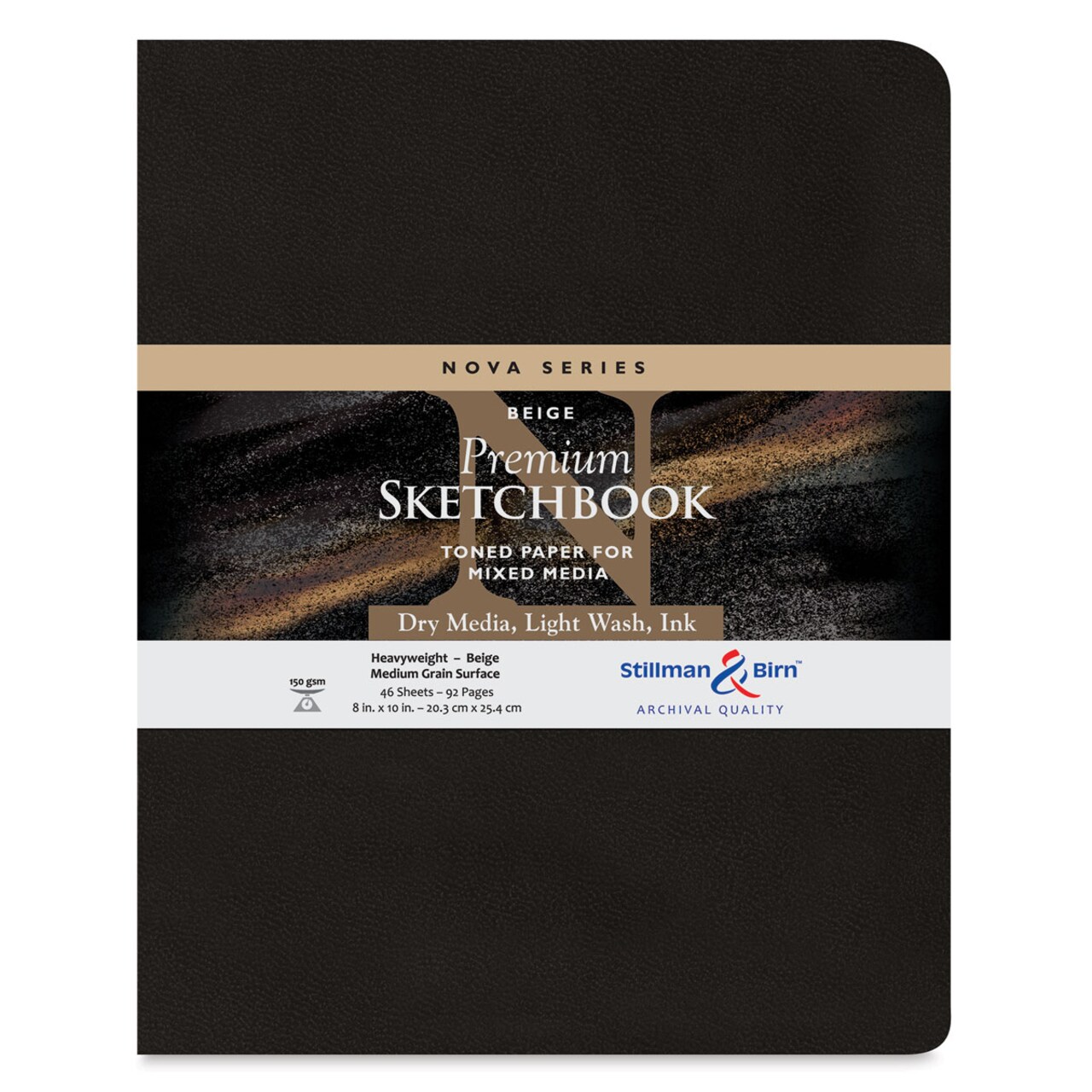 Stillman & Birn Nova Series Toned Softcover Sketchbook - Beige, 8" x 10"